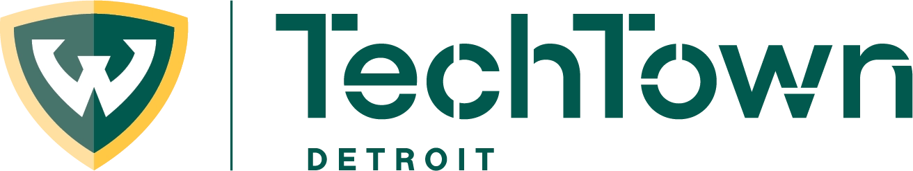 WSU logo with text: TechTown Detroit