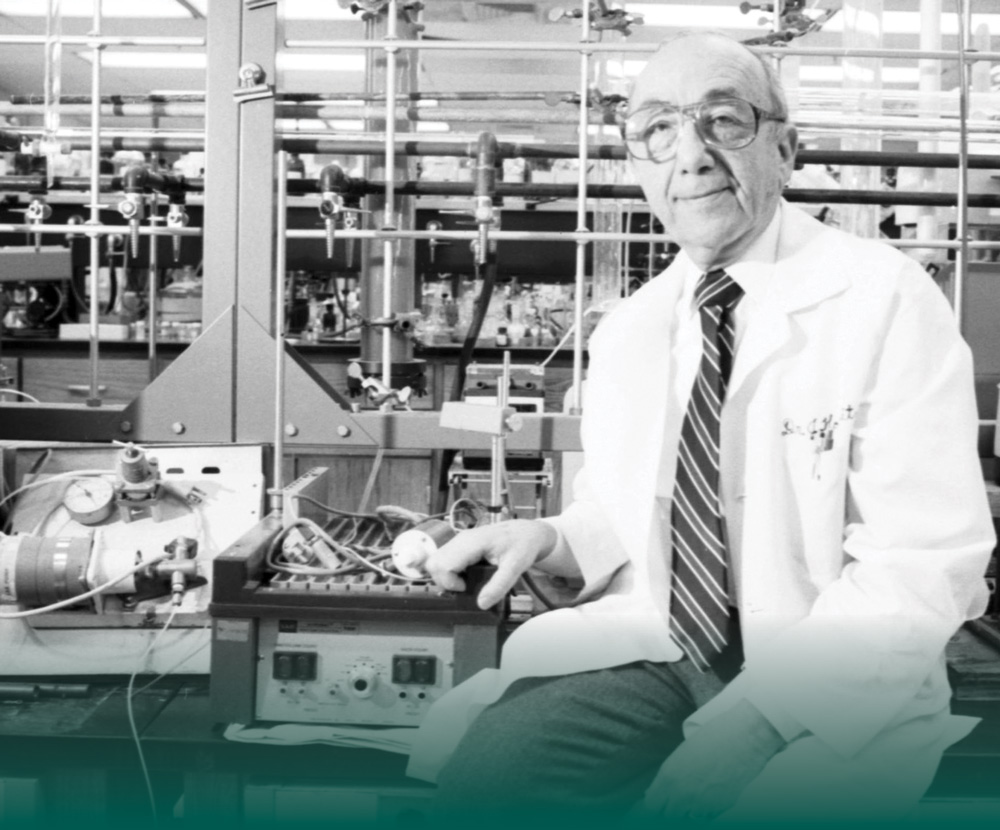 older male researcher