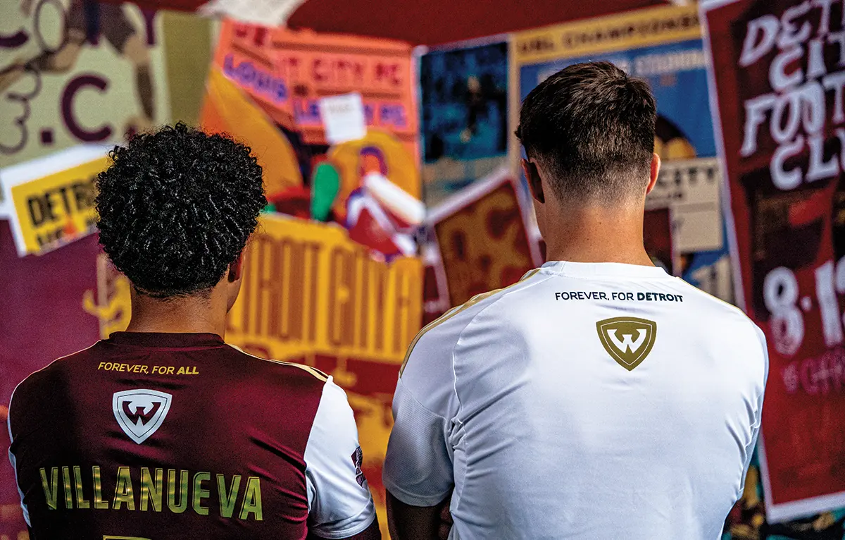 two men wearing jerseys