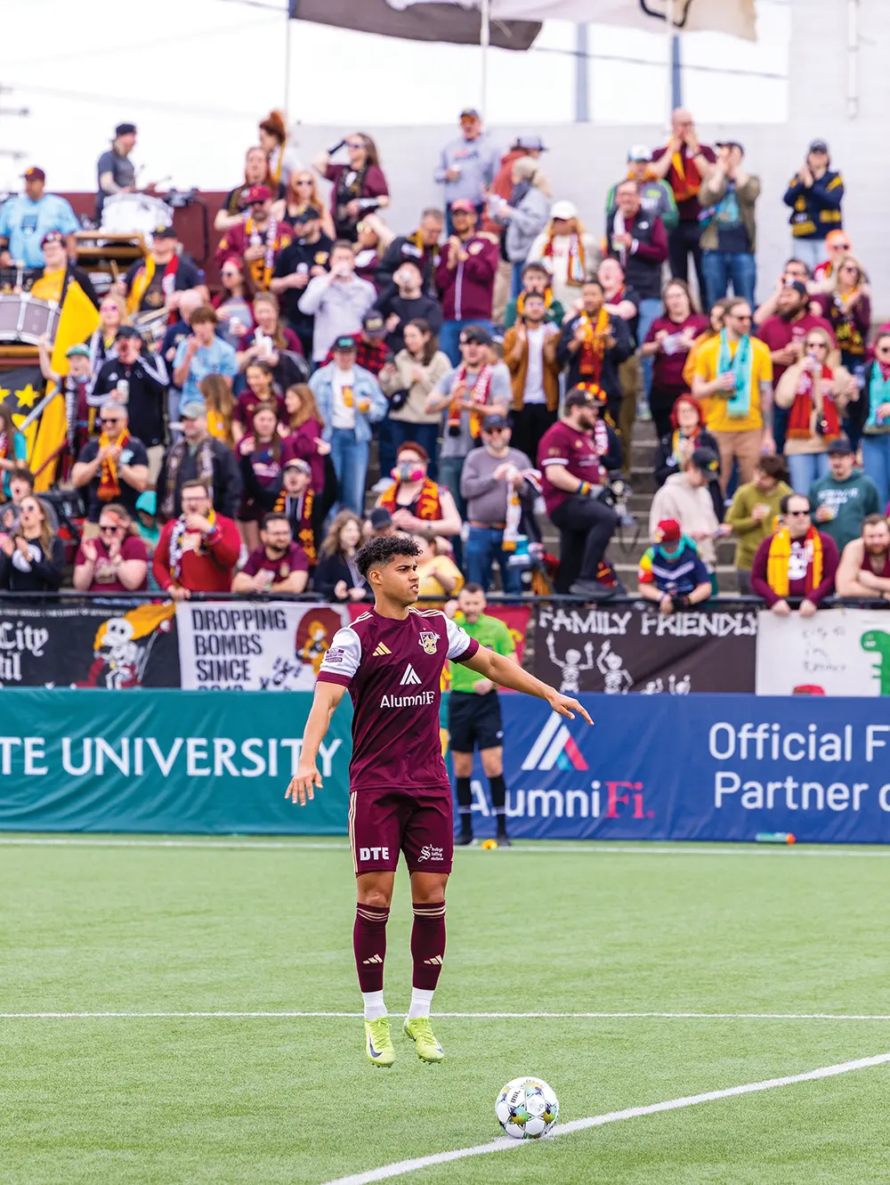 soccer player on field